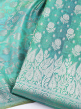 Woven Chanderi Unstitched Suit With Dupatta